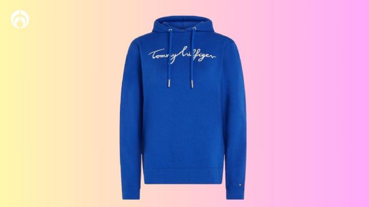 Liverpool remata sudadera Tommy Hilfiger de algodón con capucha para protegerte del viento y frío