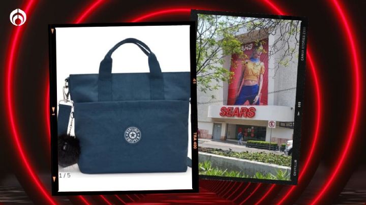 Sears rebaja bolsa Kipling con amplio espacio para el trabajo, viajes o más