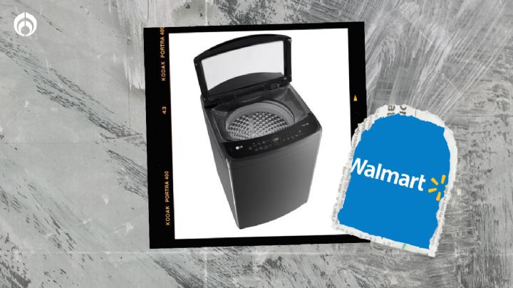 Walmart vende una lavadora súper elegante de LG en color negro, de 19 kg y está con descuentazo