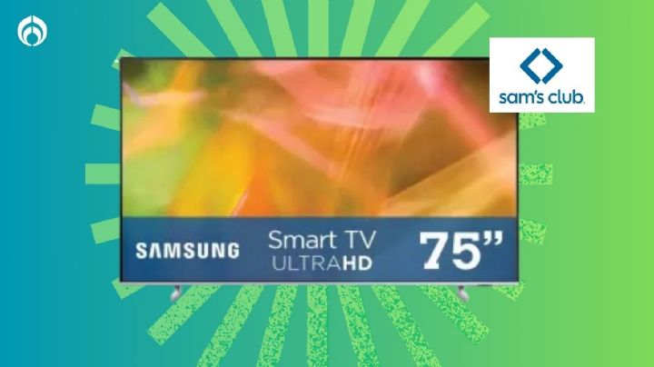 Sam's Club rebaja pantalla Samsung de 75 pulgadas con tecnología 4K y potente audio Dolby Digital+