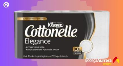 Bodega Aurrera tiene baratísimo el papel de baño Kleenex Cottonelle de 16 rollos con extracto de seda