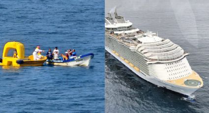 (VIDEO) Crucero rescata 'lomito' y pescadores varados en alta mar en Quintana Roo