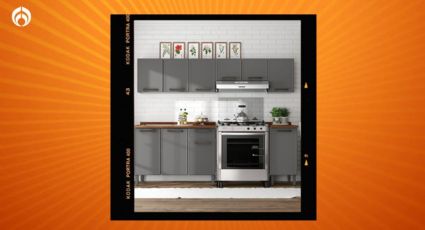 Home Depot remata elegante cocina integral hecha en acero carbono, muy resistente y antimoho