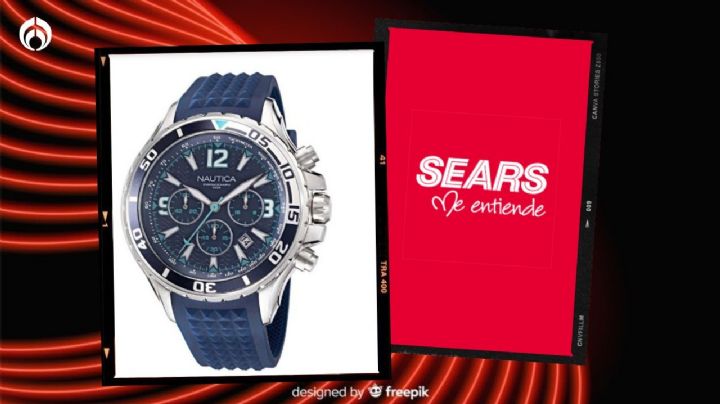 Sears remata reloj Nautica con estilo deportivo y resistencia al agua