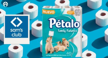 Sam's Club vende casi regalado el paquete de 40 rollos del papel de baño Pétalo suave y resistente