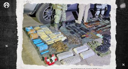 Narco se blinda en Michoacán: Estas armas, maquinaria y explosivos se hallaron en una hojalatería ilegal