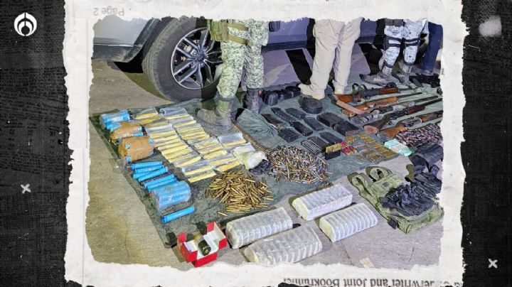 Narco se blinda en Michoacán: Estas armas, maquinaria y explosivos se hallaron en una hojalatería ilegal