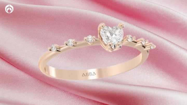 Liverpool rebaja hermoso anillo de promesa; es de oro y con zirconia en forma de corazón