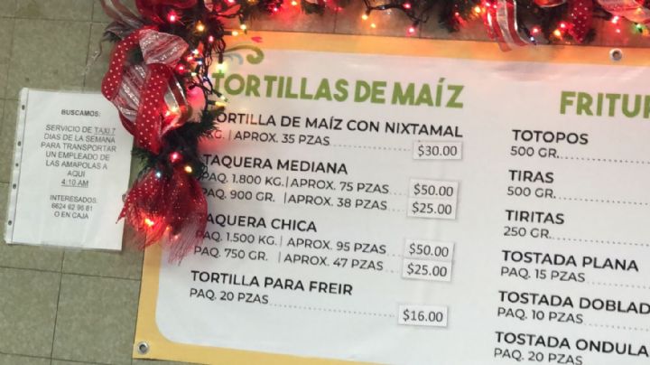 Ante aumento a precio de tortilla de maíz, clientes consideran que "no hay de otra"