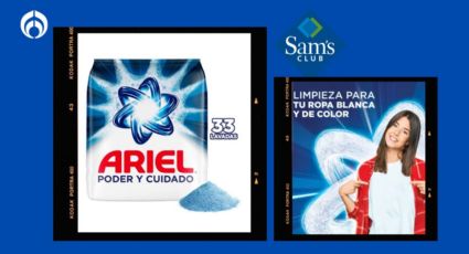 Sam’s Club pone baratísimo el detergente Ariel de 20 kilos, especialista en ropa blanca y de color