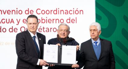 AMLO firma proyecto hídrico en Querétaro para garantizar agua por 20 años más