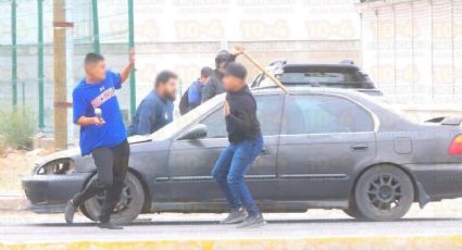 Resuelven riña a 'batazos' automovilistas en Hermosillo; hay cuatro detenidos