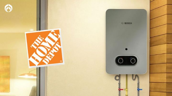 Home Depot rebaja calentador de agua instantáneo Bosch que ahorra 78% de gas y es antisarro