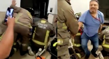 (VIDEO) Nuevo incidente de elevador en IMSS: rescatan a trabajador tras una hora de angustia