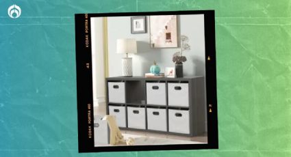 Sam's Club vende baratísimo este moderno mueble organizador de 8 cubos para la sala de tu casa