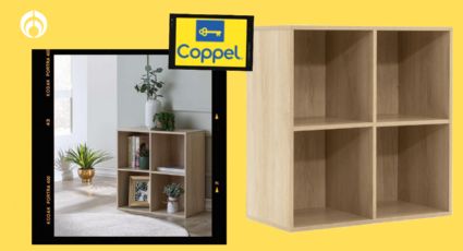 Coppel tiene baratísimo este precioso organizador que funciona para tu sala, cocina o habitación