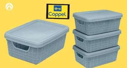 Coppel pone a mitad de precio este juego de 3 cajas de plástico, ideal para organizar