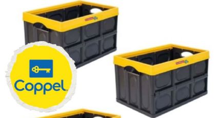 Coppel vende baratísimo kit de 3 cajas de plástico plegables y fáciles de guardar