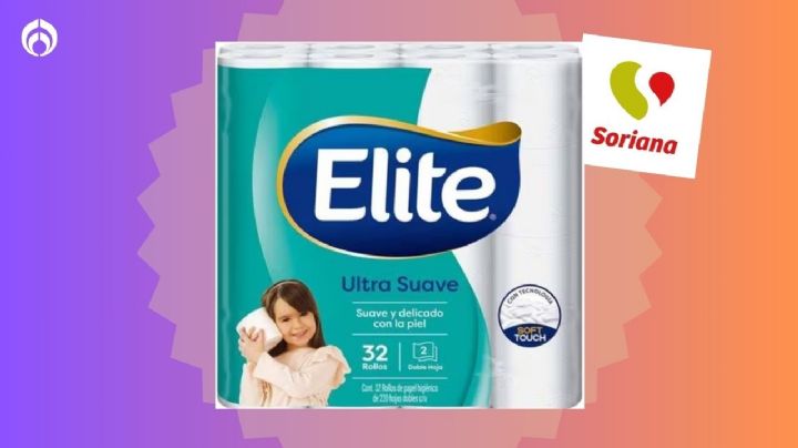 Soriana remata el papel de baño Elite súper resistente y ultra suavecito; ¡tiene palomita de Profeco!