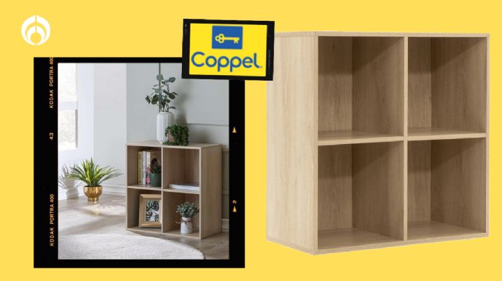 Coppel tiene baratísimo este precioso organizador que funciona para tu sala, cocina o habitación