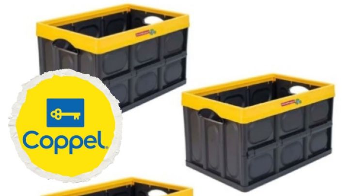 Coppel vende baratísimo kit de 3 cajas de plástico plegables y fáciles de guardar