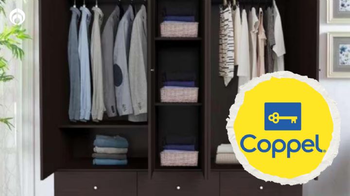 El ropero de madera con cajones que Coppel puso en súper oferta: ¡Es ideal para tu cuarto!