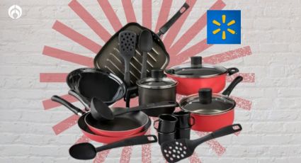 Walmart remata la completísima batería de cocina Cinsa con 19 piezas y acabado antiadherente