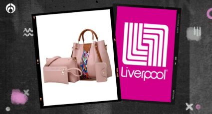 ¡Para que te veas coquette! Liverpool remata set de 4 bolsas de cuero