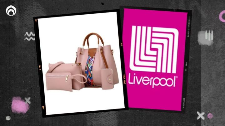 ¡Para que te veas coquette! Liverpool remata set de 4 bolsas de cuero