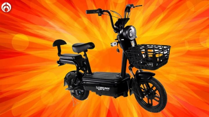 Walmart aplica descuentazo a motobici eléctrica con doble asiento y motor recargable