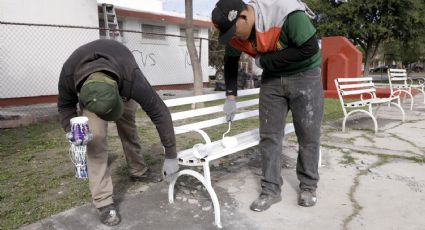 Realizan brigada de limpieza en espacios públicos de Escobedo NL