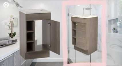 Home Depot rebaja elegante gabinete para el lavabo del baño con compartimientos