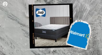 Walmart vende un colchón Sealy matrimonial; incluye box y envío gratis