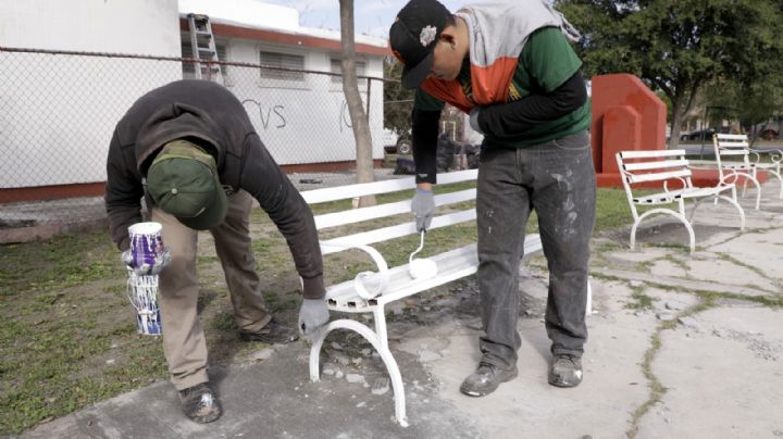 Realizan brigada de limpieza en espacios públicos de Escobedo NL