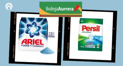 Bodega Aurrera tiene baratísimo el jabón en polvo Ariel y Persil de 4 kg ¡rinde más de 33 lavadas!