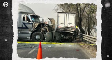 (VIDEO) Tráiler embiste a camioneta en la México-Querétaro; hay un muerto y cuatro heridos