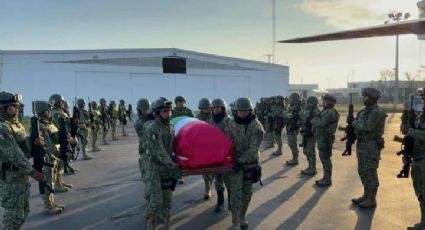 Realizan guardia de honor a soldado de Coatzintla muerto en combate