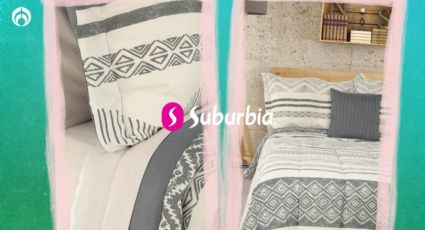 Suburbia remata precioso y calientito edredón a rayas que va con cualquier estilo de decoración