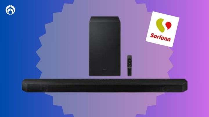 Soriana tiene descuentazo en barra de sonido Samsung de gran potencia y Dolby Atmos inalámbrico