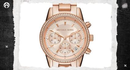 Liverpool pone en rebaja elegante reloj Michael Kors para mujer ¡con aretes gratis!