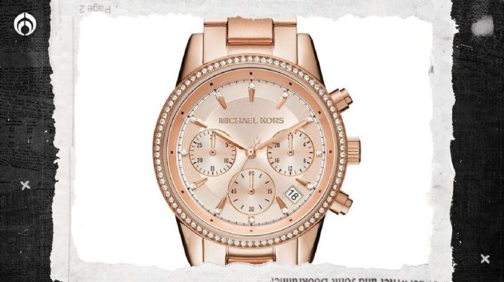 Liverpool pone en rebaja elegante reloj Michael Kors para mujer ¡con aretes gratis!