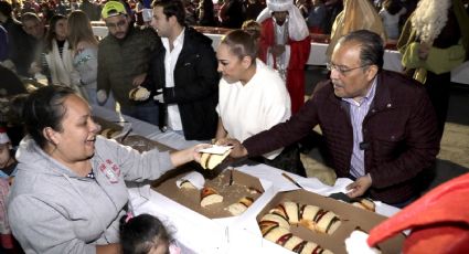 Disfrutan de Mega Rosca de Reyes en Escobedo NL