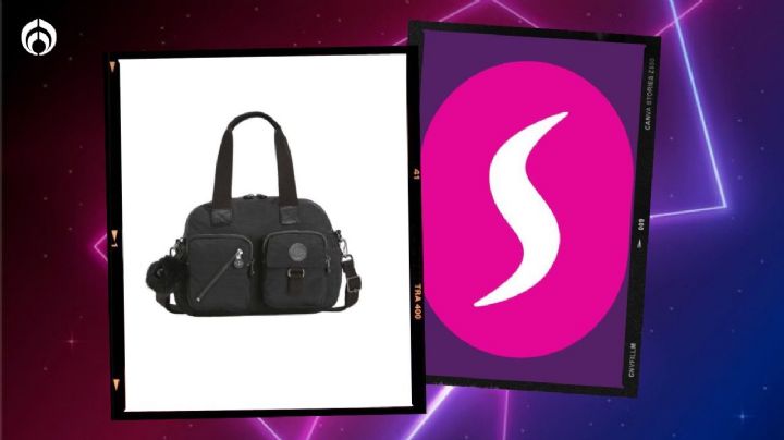 Suburbia hace descuentazo a bolsa Kipling negra ideal para escuela u oficina