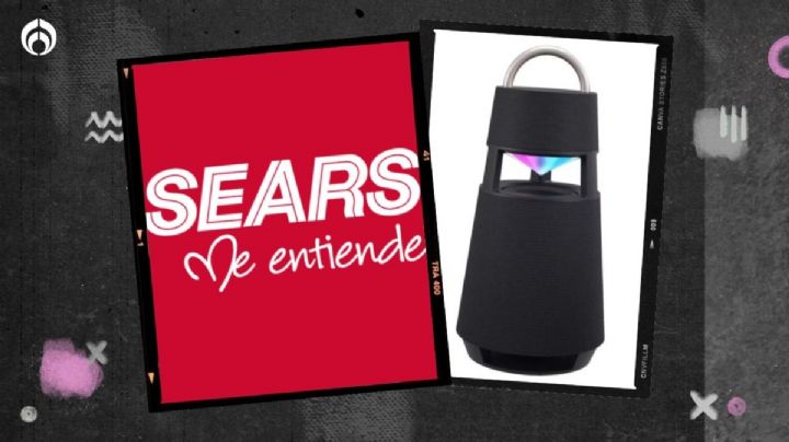 Sears remata a mitad de precio bocina LG portátil con bluetooth, sonido 360° e iluminación