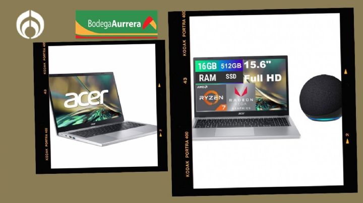 Bodega Aurrera remata esta laptop Acer que va con una Echo Dot Alexa de regalo