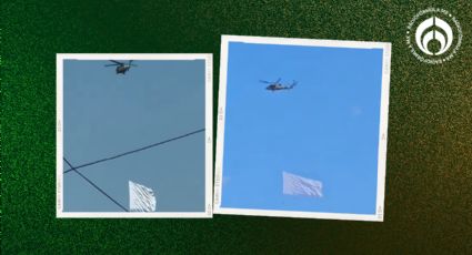 (VIDEOS) Captan helicóptero del Ejército con una bandera blanca volando en Culiacán