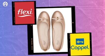 Coppel rebaja casi 50% a estos modernos zapatos Flexi de color dorado, muy cómodos y a la moda