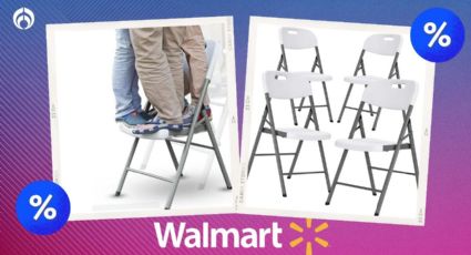 Aprovecha el descuento en Walmart: 4 sillas plegables resistentes para cualquier evento