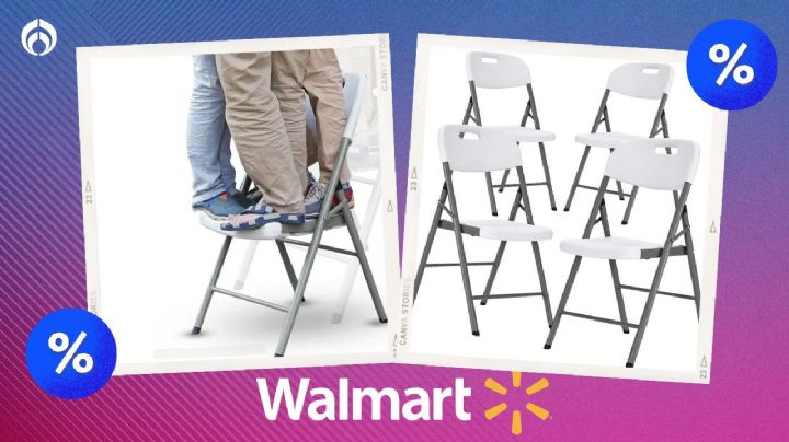 Aprovecha el descuento en Walmart: 4 sillas plegables resistentes para cualquier evento