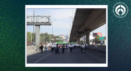 Colapsa Periférico Norte por Marcha por la Paz en Naucalpan (VIDEO); aquí las rutas alternas